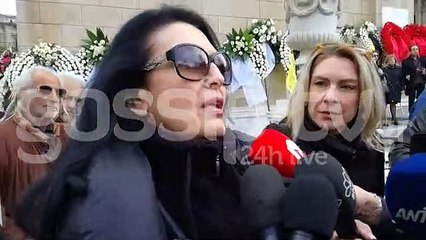 Η Φιλίνη στην κηδεία του Βουτσά