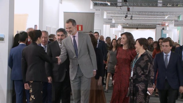Los Reyes inauguran oficialmente la 39 edición de la feria Arco