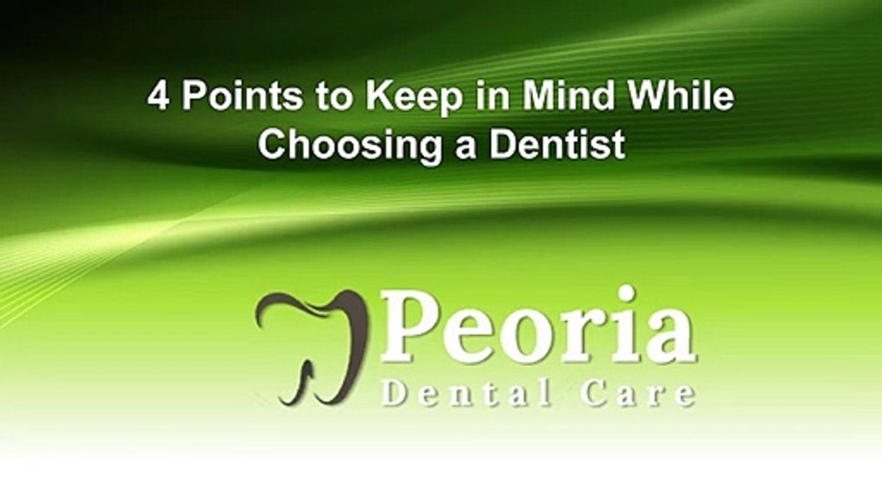 4 Points to Keep in Mind While Choosing a Dentist