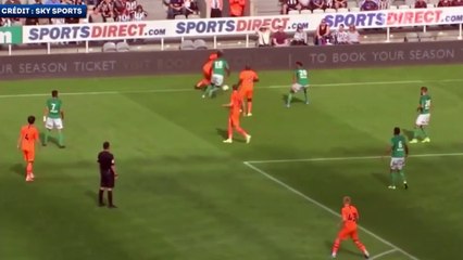 La lourde frappe de Matthew Longstaff contre St Etienne en amical