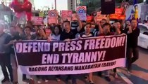 Progressive groups march to ABS-CBN to support its franchise renewal