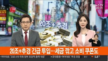 [뉴스특보] 20조+추경 긴급 투입…세금 깎고 소비 쿠폰도