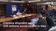 Cocaine shipment worth '230 millions euros' seized in Italy: French prosecutor