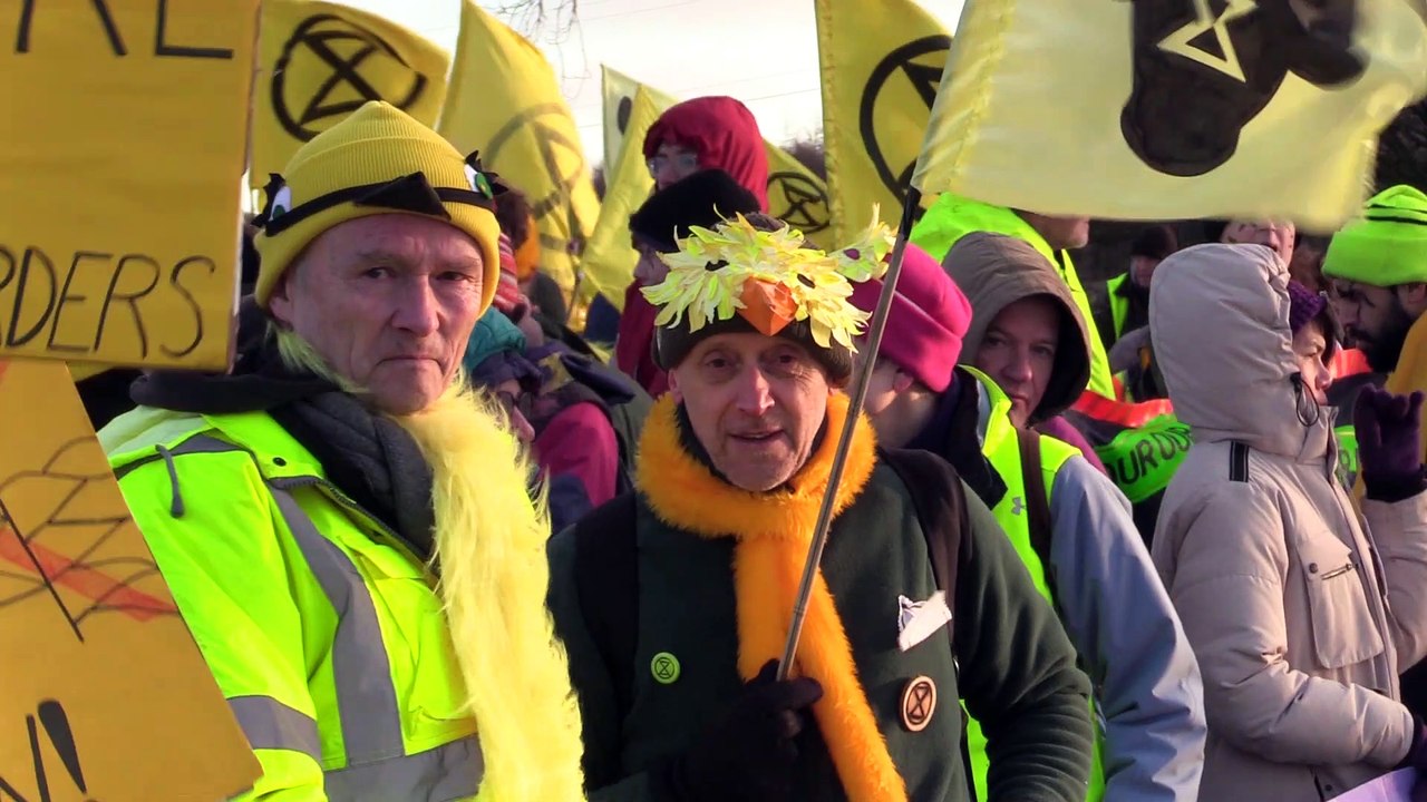 Durham Open Cast Coal Mine Protest!