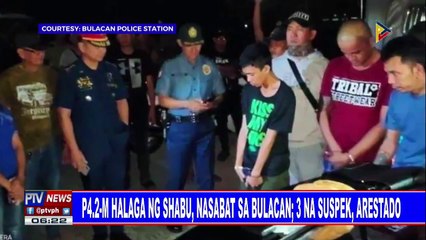 P4.2-M halaga ng shabu, nasabat sa Bulacan; tatlong suspek, arestado
