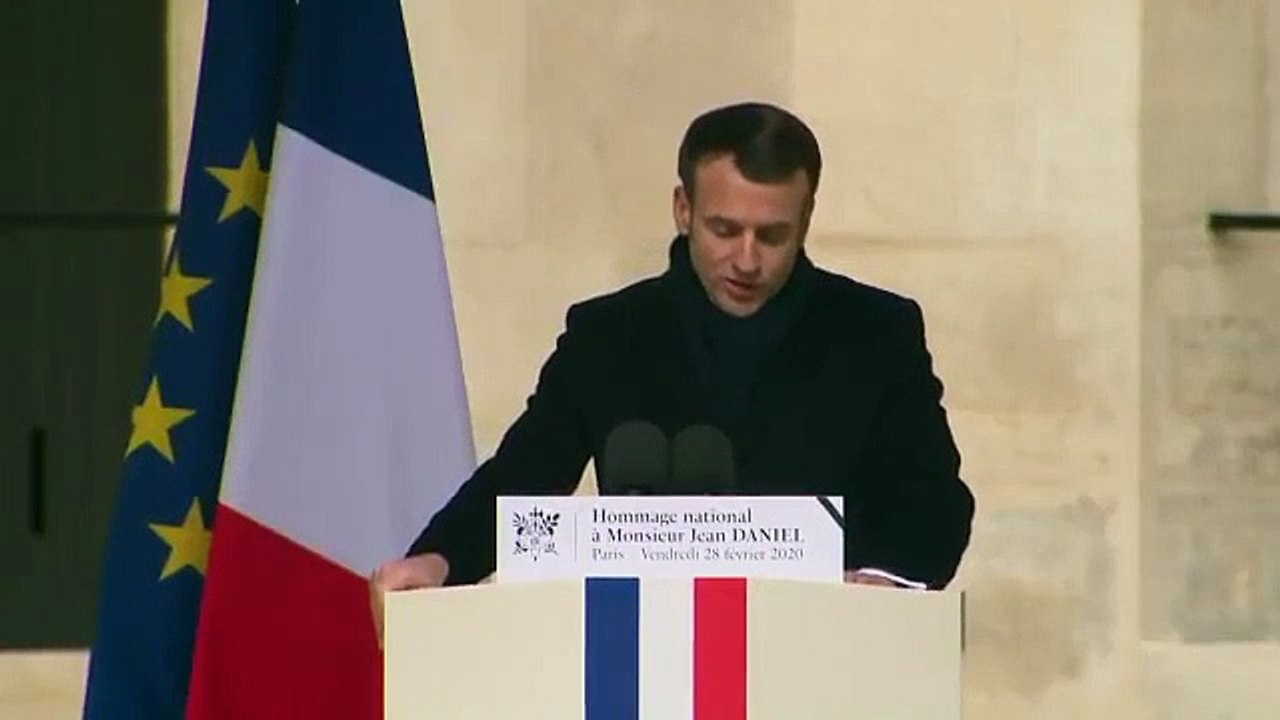 Le Président Emmanuel Macron a rendu hommage ce matin au fondateur du « Nouvel Observateur » Jean Daniel, décédé la semaine dernière à 99 ans