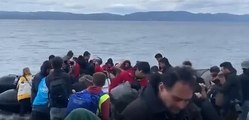 Göçmenler Midilli adasına ulaştı