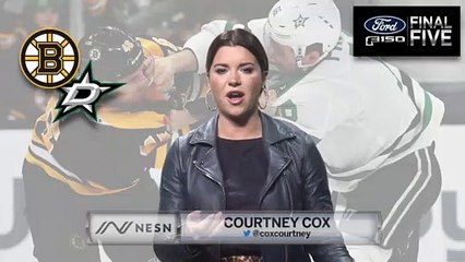 Ford Final Five: Four Bruins Score To Stop Losing Skid, Beat Stars 4-3