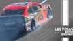 Martin Truex Jr. hits the wall at Las Vegas Motor Speedway