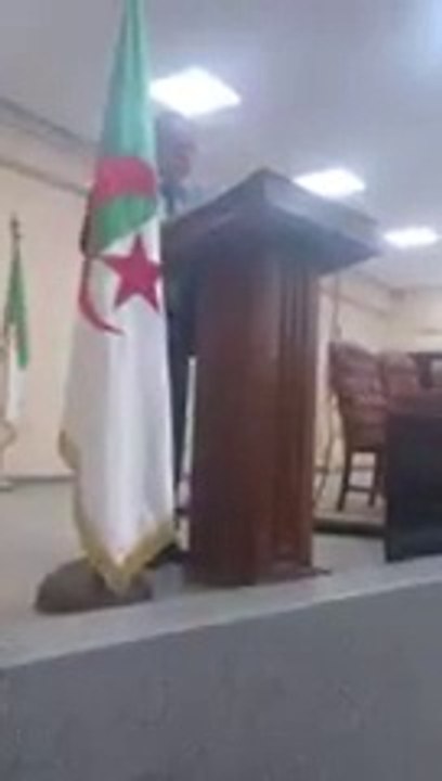 Intervention de Hachimi. Radjef, élu FFS et président  de la commission santé de l’APW, lors de la dernière session de l'assemblée de la wilaya de Tizi Ouzou