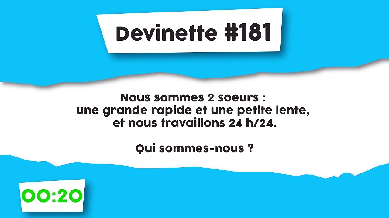 Devinette #181 : 2 soeurs