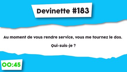Devinette #183 : Rend service