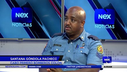 Download Video: Entrevista a Santana Gondola Pacheco, Cabo Primero de los Bomberos de Colon  - Nex Noticias