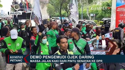 Demo Ojek Online di Depan Gedung DPR, Apa Saja Tuntutannya?