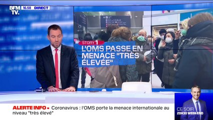 Coronavirus: l'OMS porte la menace internationale au niveau "très élevé"