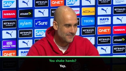 We hug, but not as good as Jurgen! - Pep on Coronavirus