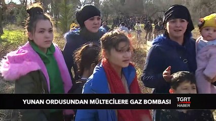 Yunan Ordusundan Mültecilere Gaz Bombası