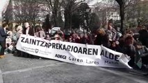'Performance' de trabajadoras de residencias de Gipuzkoa en huelga