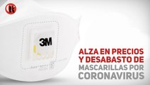 Alza en precios y desabasto de mascarillas por coronavirus