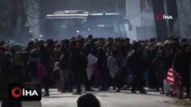 Yunan polisi göçmenlere gaz bombası attı!