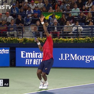 Djokovic survives Dubai semi-final scare against Monfils