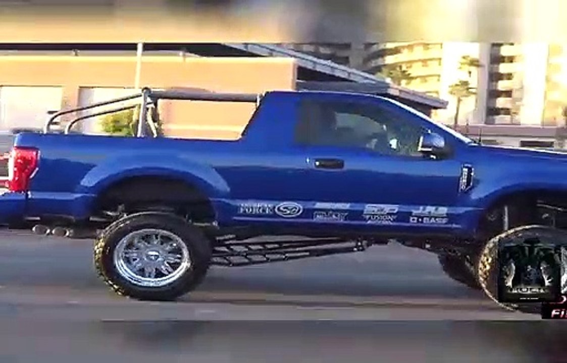 Lifted Trucks at the SEMA Show Cruise 2019 - See and hear dozens of lifted trucks as they parad...