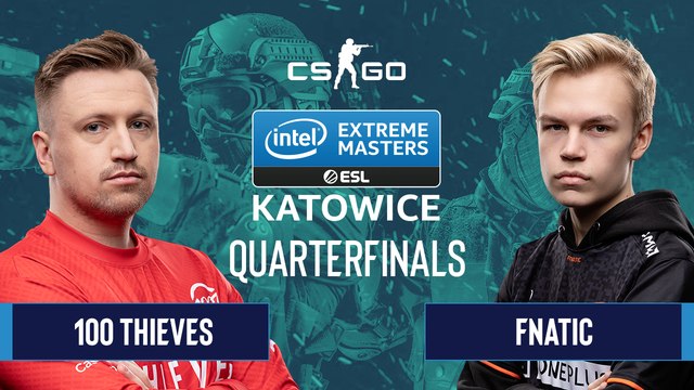 CSGO - 100 Thieves vs. Fnatic [Inferno] Map 1 - Quarterfinals - IEM Katowice 2020