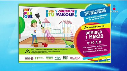 ¡Construirán parque en seis horas en la CDMX!