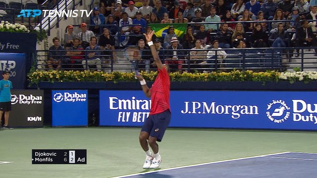 Djokovic survives Dubai semi-final scare against Monfils