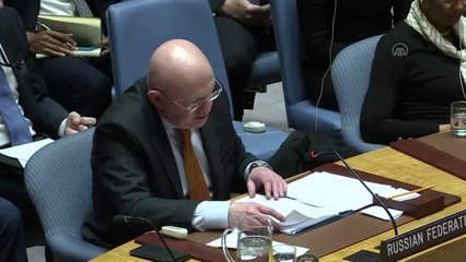 BMGK Toplantısı - Rusya'nın BM Daimi Temsilcisi Vasiliy Nebenzya (2) - BİRLEŞMİŞ