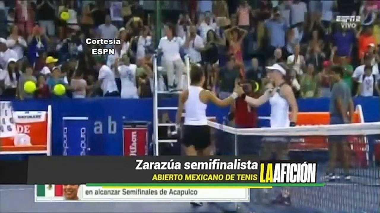 Renata Zarazúa se instala en las semifinales del Abierto Mexicano de Tenis