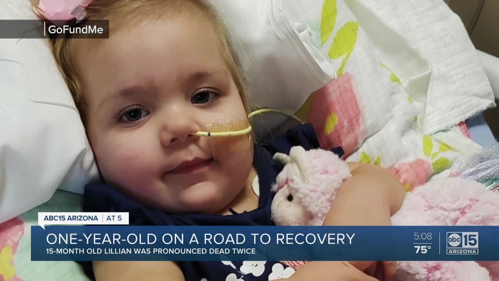 ⁣Young girl still on the road to recovery, a year after falling into a pool