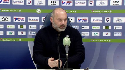 Conférence de presse de Pascal Dupraz après SMCaen / Grenoble