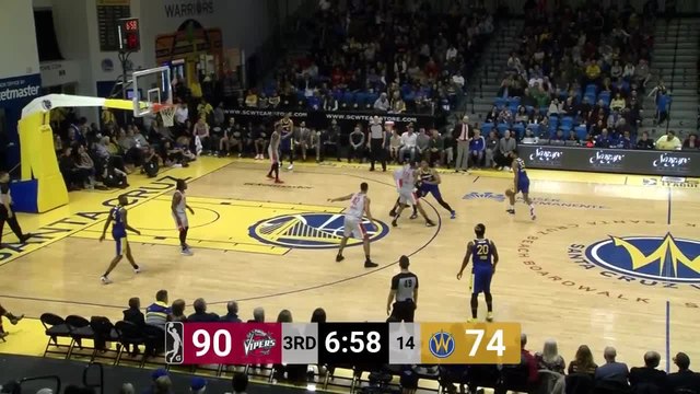 Andrew Harrison finishes through contact