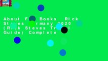 About For Books  Rick Steves Germany 2020 (Rick Steves Travel Guide) Complete