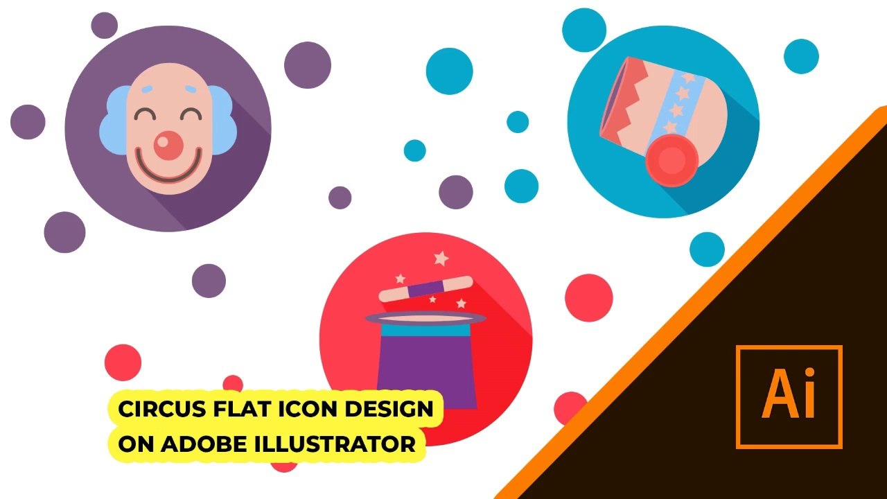 How to Create a Circus Flat icon in Adobe Illlustrator