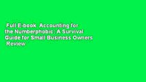 Full E-book  Accounting for the Numberphobic: A Survival Guide for Small Business Owners  Review