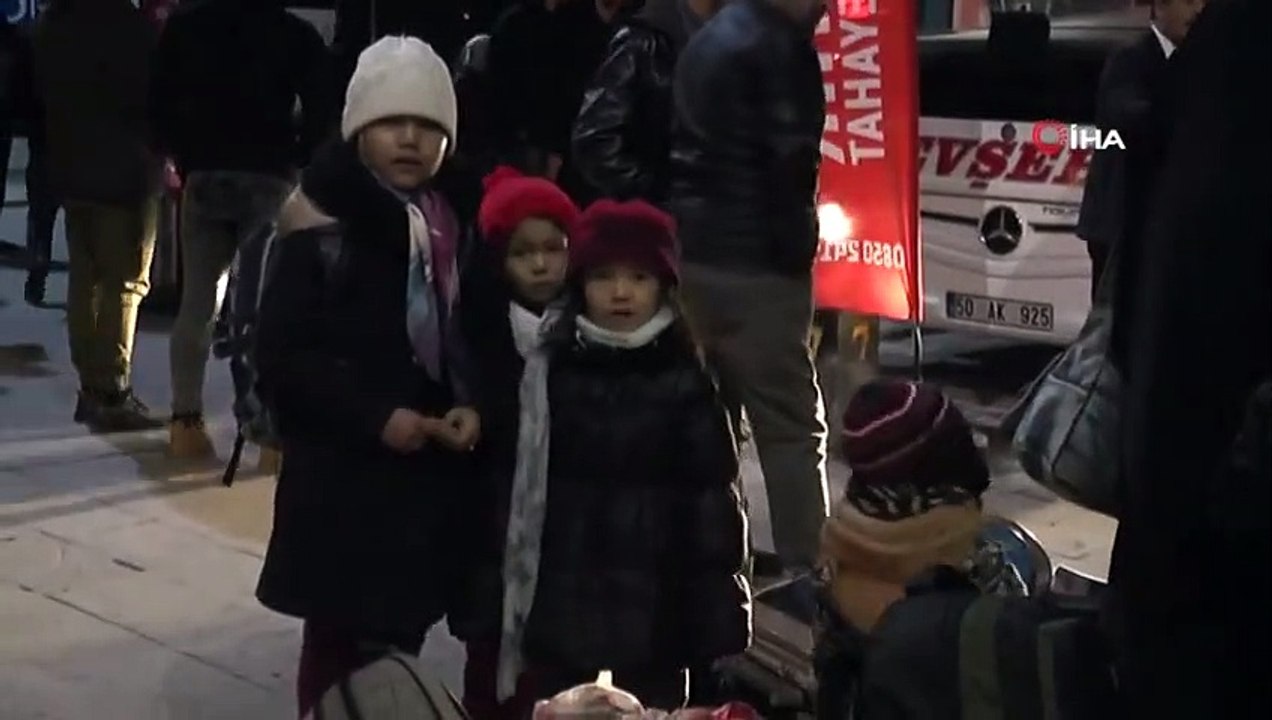 Nevşehir’de Mülteciler Terminale Akın Etti