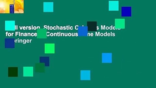 Full version Stochastic Calculus Models for Finance II: Continuous Time Models (Springer