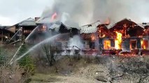 Un incendie ravage un ensemble de chalets dans une station des Alpes-Maritimes