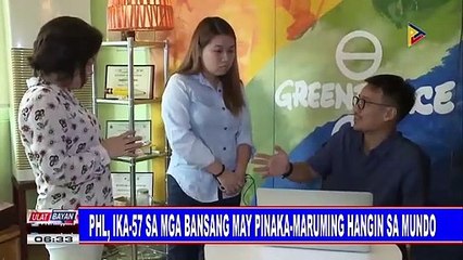 PHL, ika-57 sa mga bansang may pinaka-maruming hangin sa mundo
