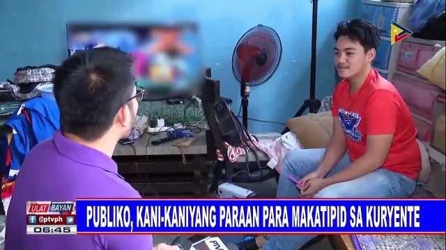 Publiko, kani-kanilang paraan makatipid sa kuryente