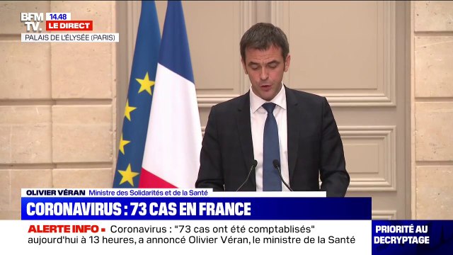 Coronavirus: Tous les rassemblements collectifs seront annulés , dans les zones concernées, annonce Olivier Véran