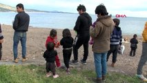 Çanakkale ayvacık sahillerinde mültecilerin bekleyişi sürüyor