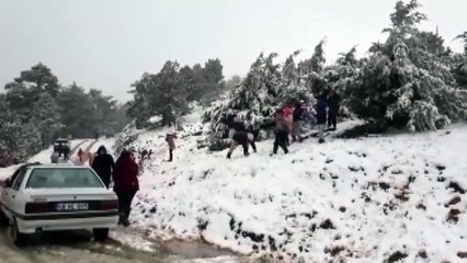 Muğla'nın yüksek kesimlerinde kar etkili oldu