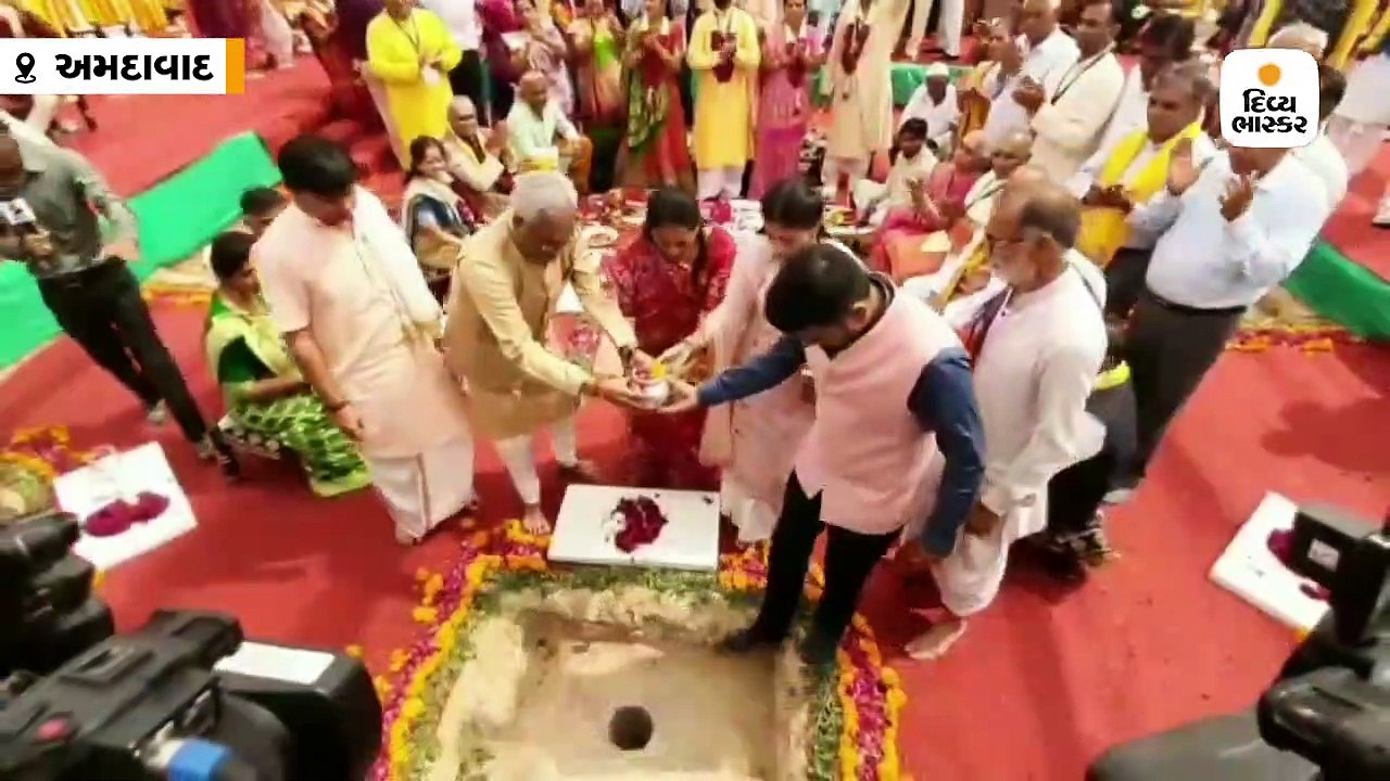 વિશ્વ ઉમિયાધામ મંદિરની આજે શિલાન્યાસ વિધિ યોજાઈ, CM, DyCM તેમજ સંતો મહંતો ઉપસ્થિત રહ્યા
