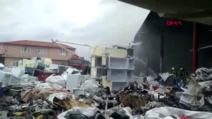 Manisa geri dönüşüm fabrikasında yangın