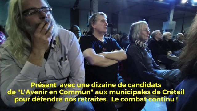 Avec des candidats de Créteil, l'avenir en commun pour défendre nos retraites à 60 ans !