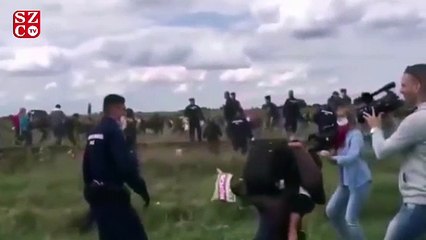 Mültecileri tekmeleyen gazetecinin mahkumiyeti onandı