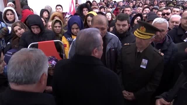 TBMM Başkanı Şentop, İdlib şehitlerinin cenazelerine katıldı